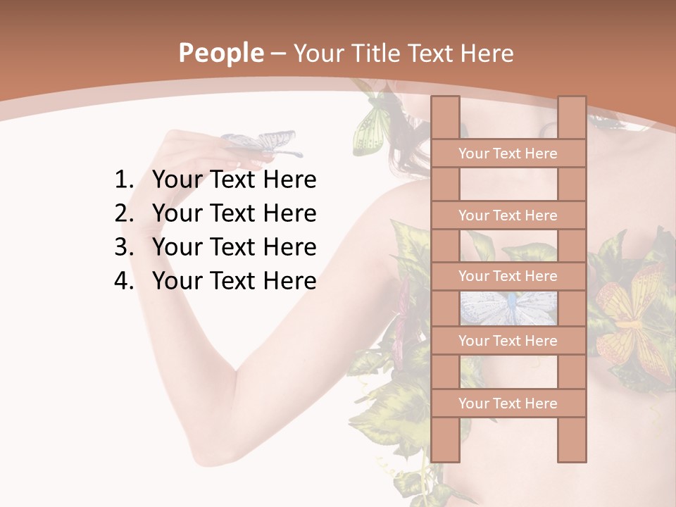 Nymph Floral Pretty PowerPoint Template