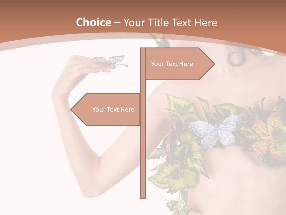 Nymph Floral Pretty PowerPoint Template