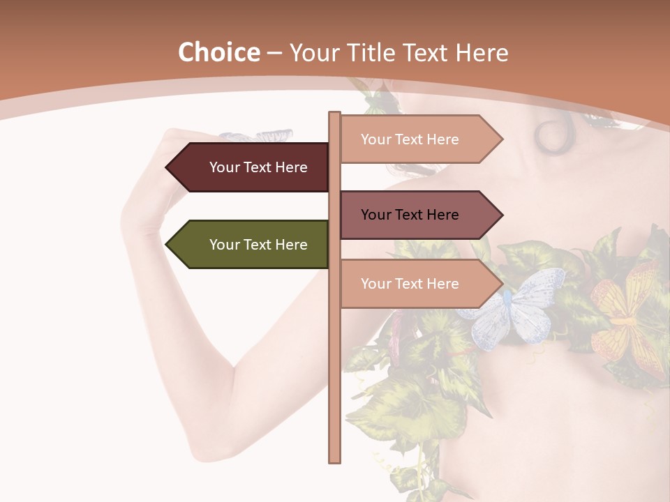 Nymph Floral Pretty PowerPoint Template