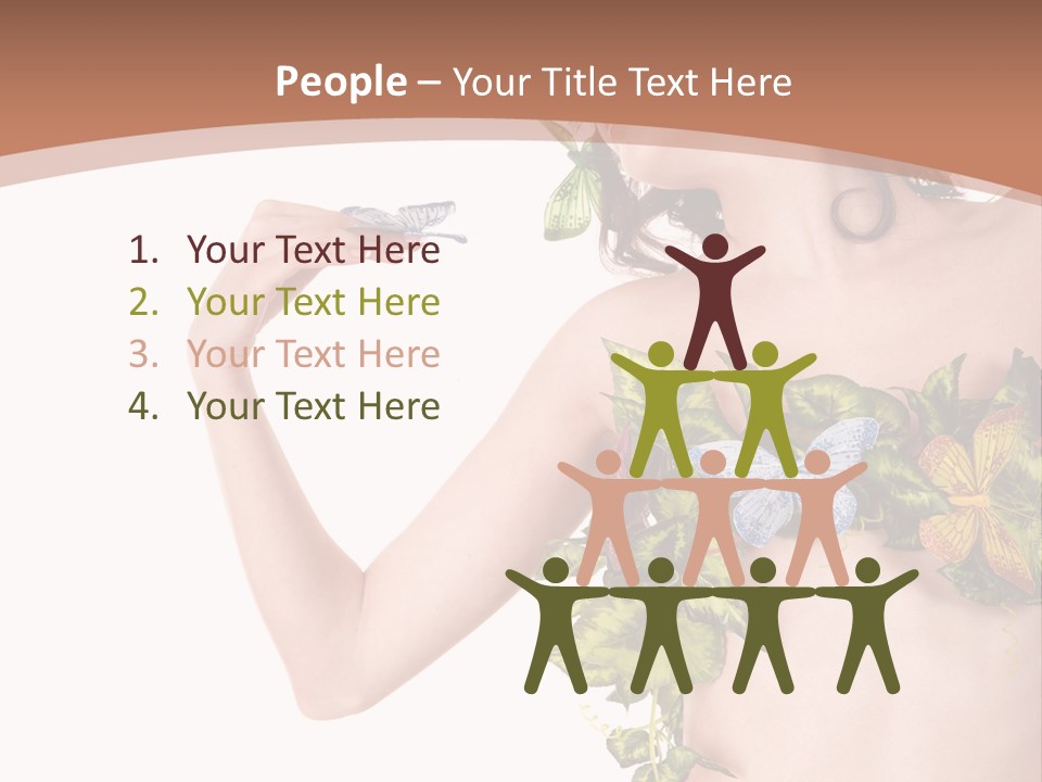 Nymph Floral Pretty PowerPoint Template