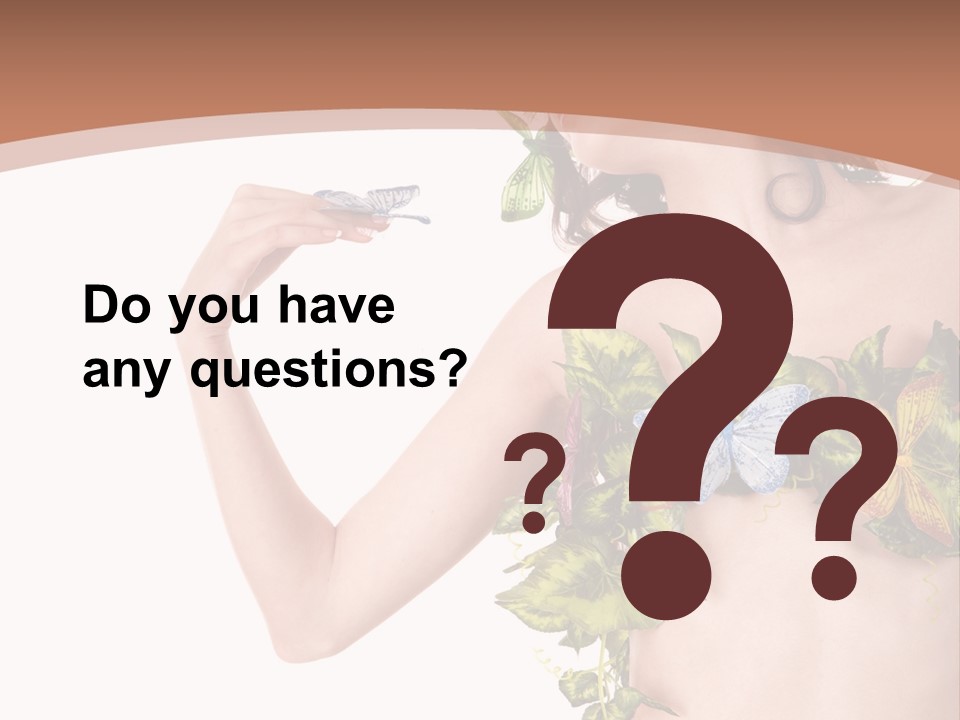 Nymph Floral Pretty PowerPoint Template