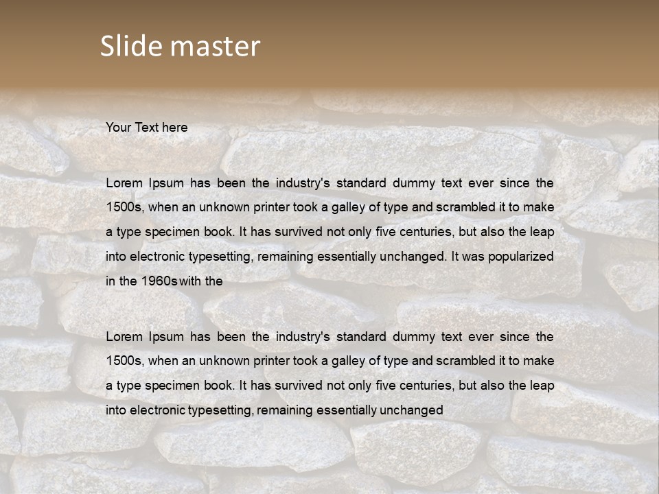 Brick Shape Pattern PowerPoint Template