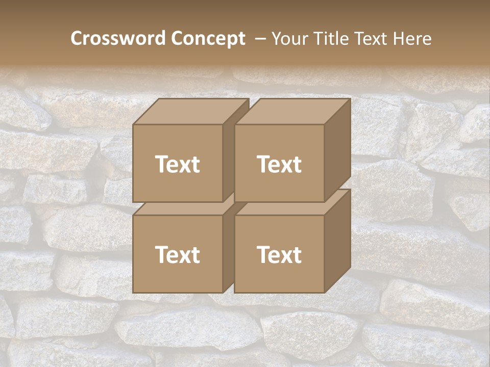 Brick Shape Pattern PowerPoint Template