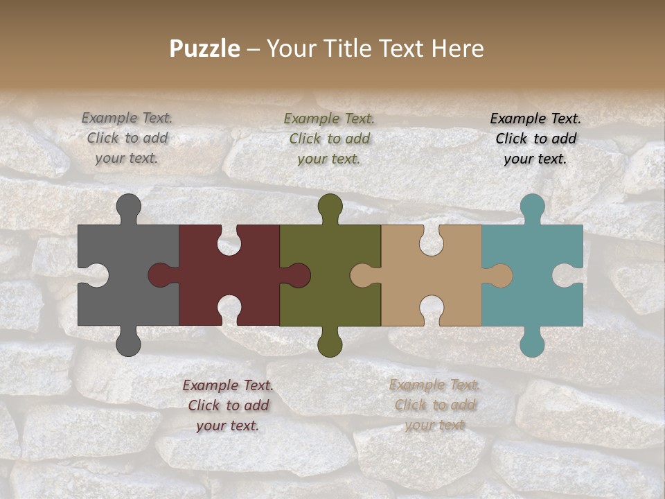 Brick Shape Pattern PowerPoint Template