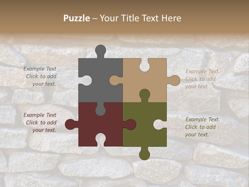 Brick Shape Pattern PowerPoint Template