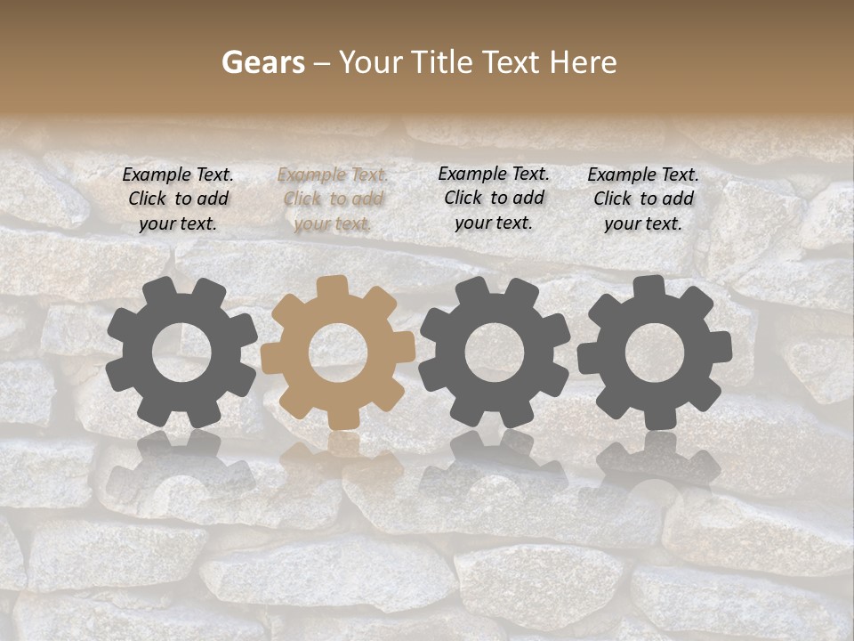 Brick Shape Pattern PowerPoint Template