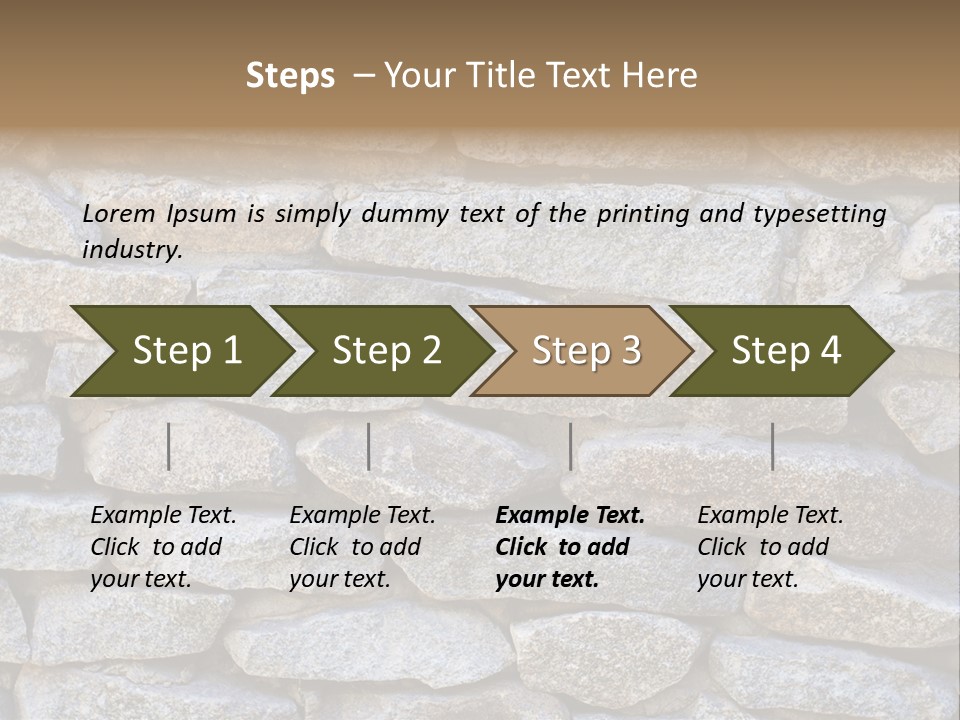 Brick Shape Pattern PowerPoint Template