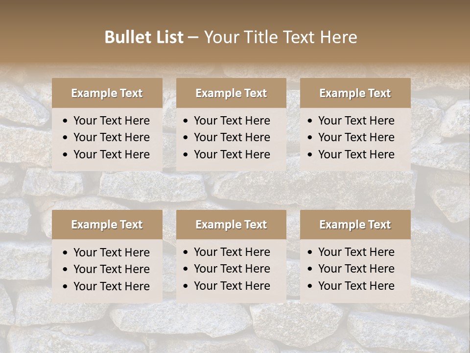 Brick Shape Pattern PowerPoint Template