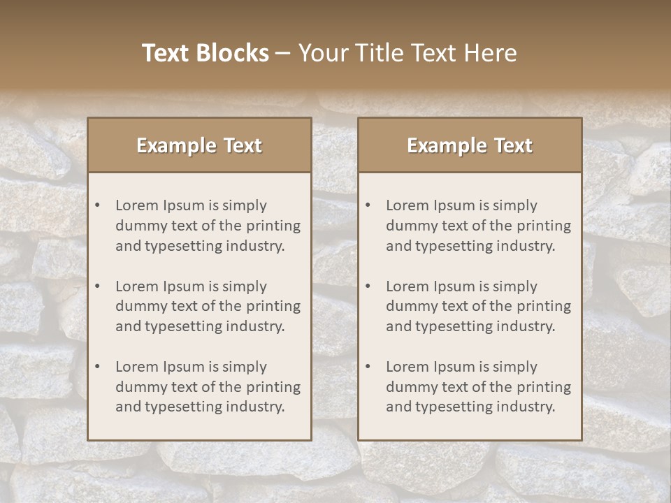 Brick Shape Pattern PowerPoint Template