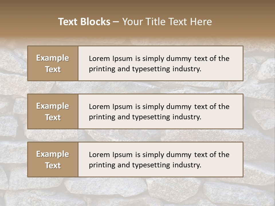 Brick Shape Pattern PowerPoint Template