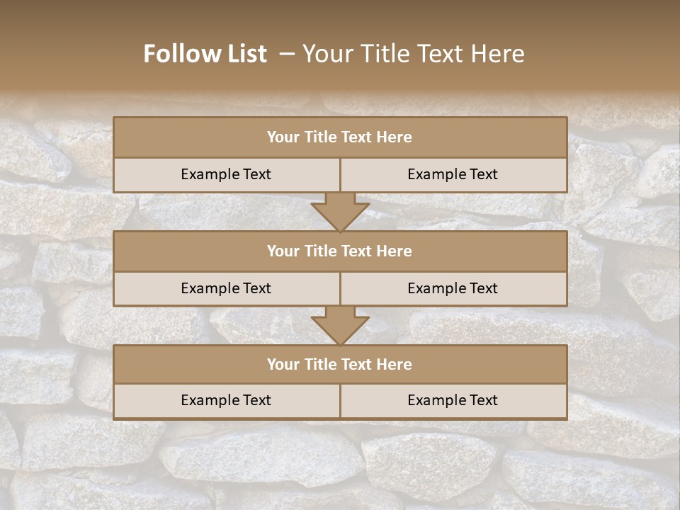 Brick Shape Pattern PowerPoint Template