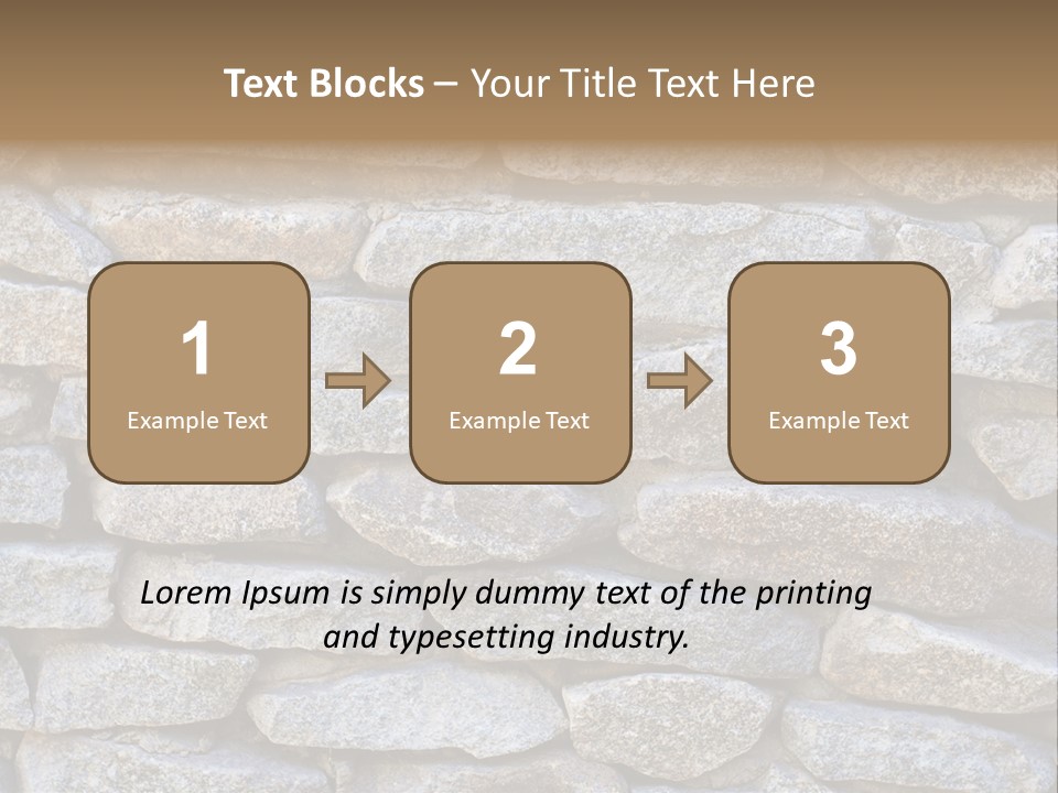 Brick Shape Pattern PowerPoint Template