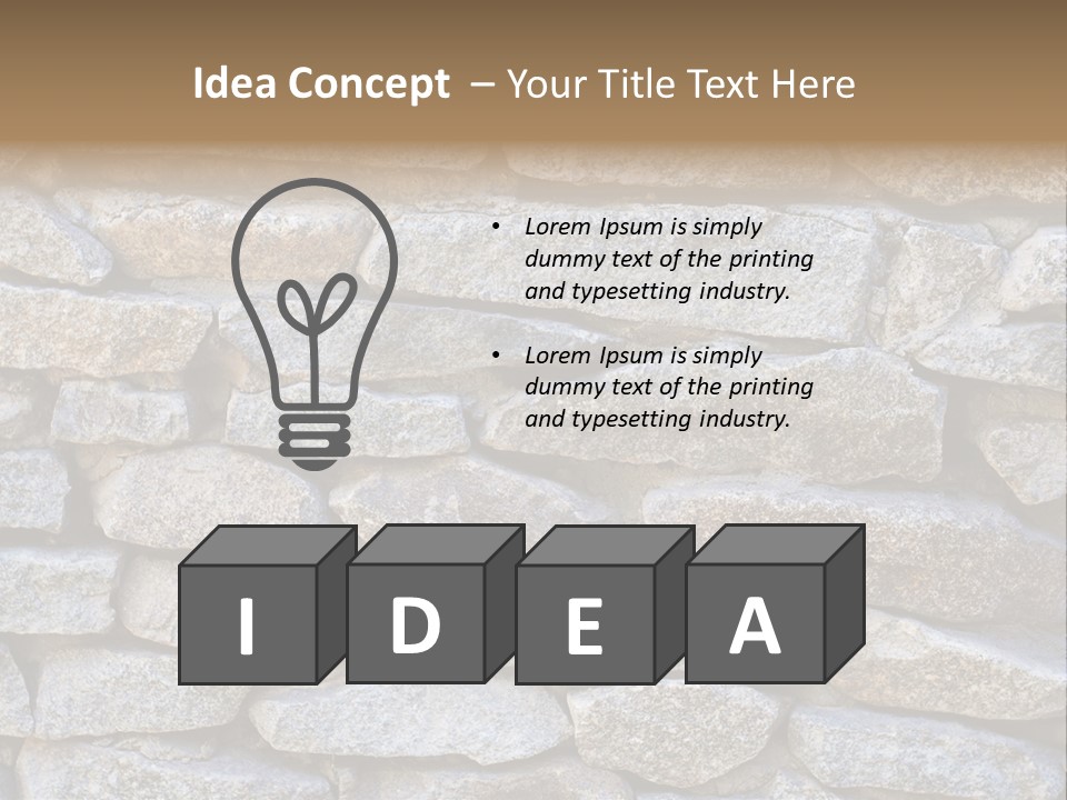 Brick Shape Pattern PowerPoint Template