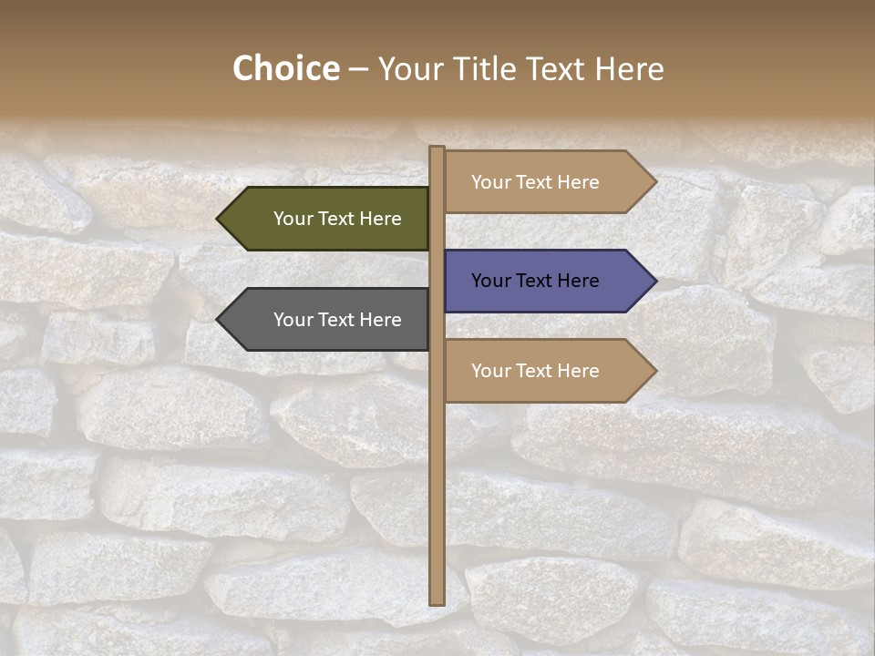 Brick Shape Pattern PowerPoint Template