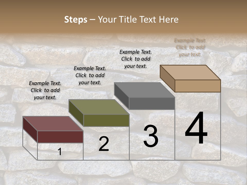 Brick Shape Pattern PowerPoint Template