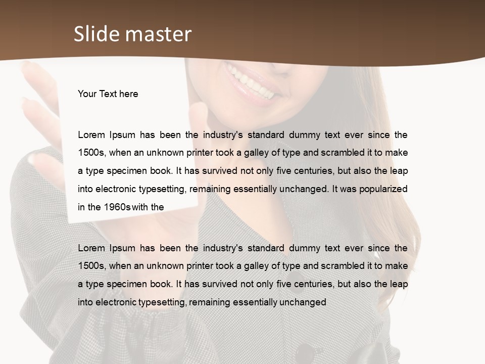 Banner Female Girl PowerPoint Template