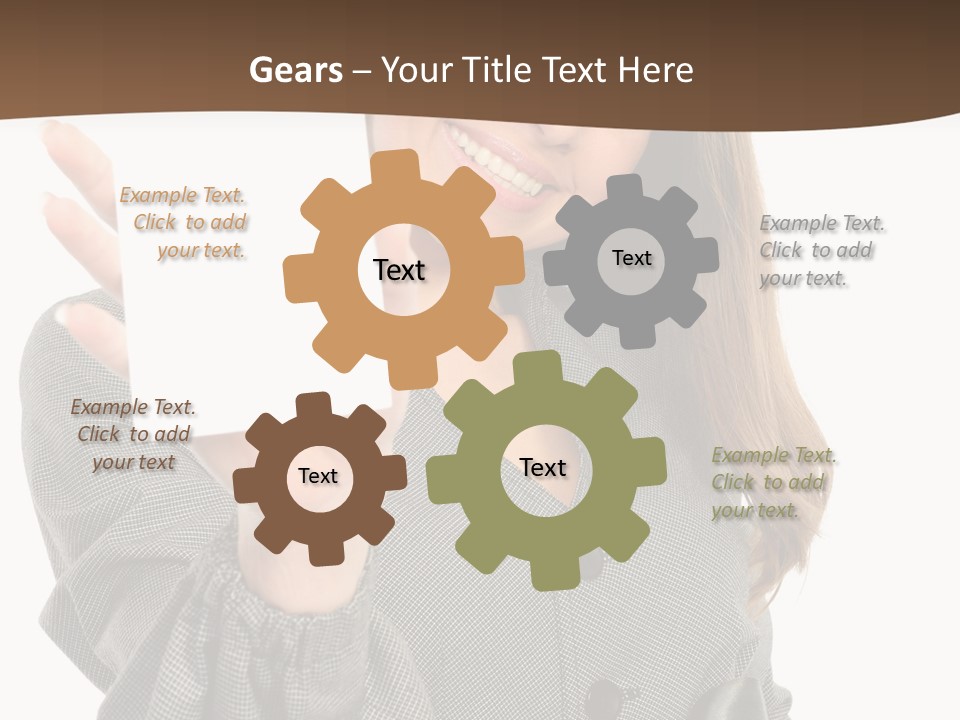 Banner Female Girl PowerPoint Template