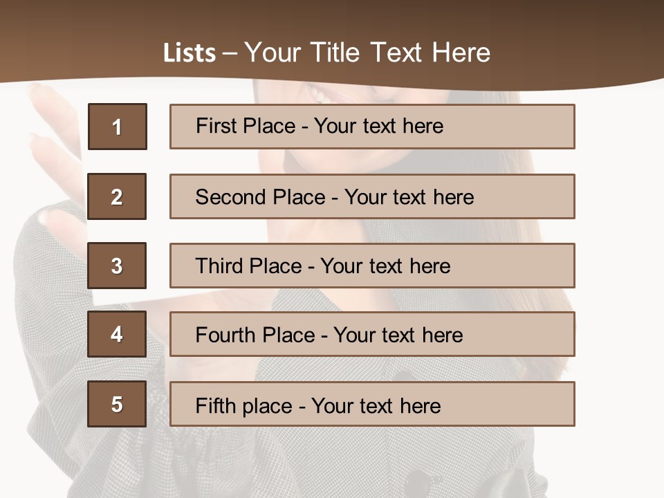 Banner Female Girl PowerPoint Template