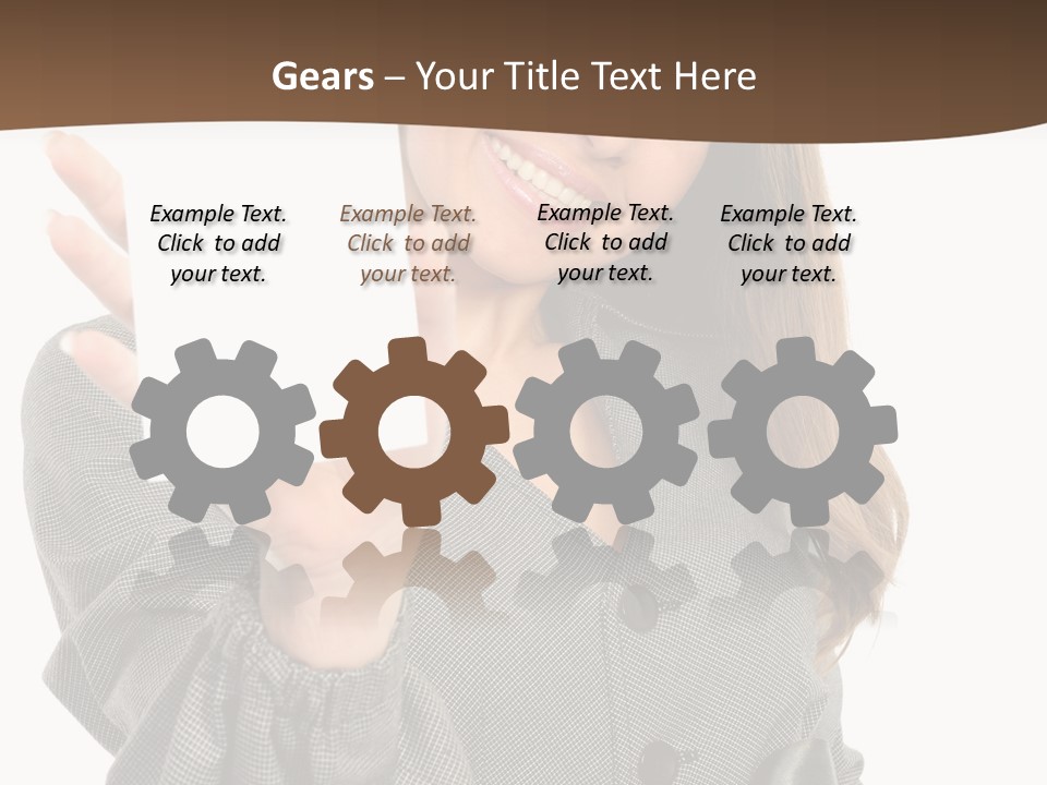 Banner Female Girl PowerPoint Template