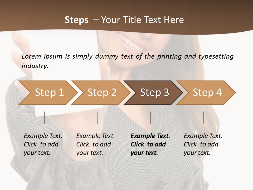 Banner Female Girl PowerPoint Template