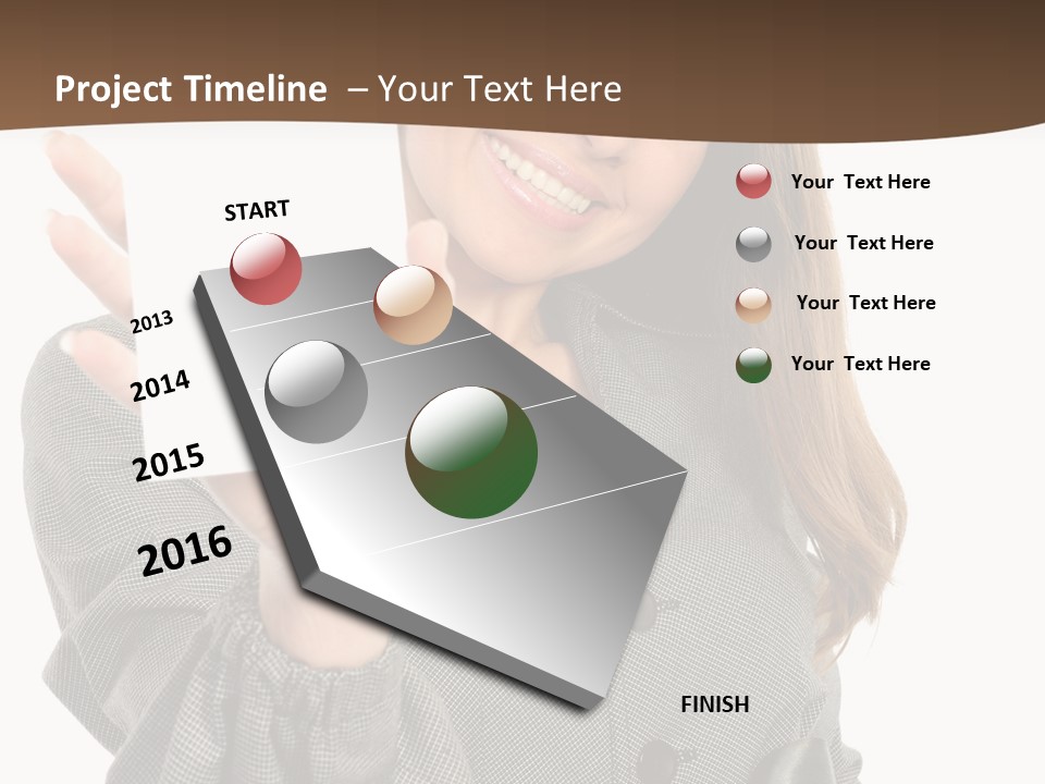 Banner Female Girl PowerPoint Template