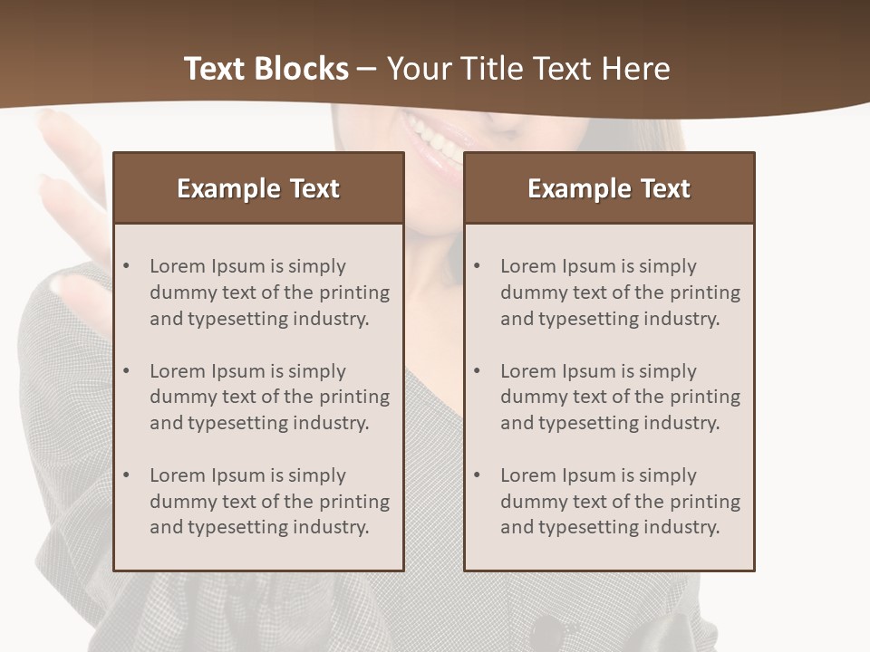 Banner Female Girl PowerPoint Template