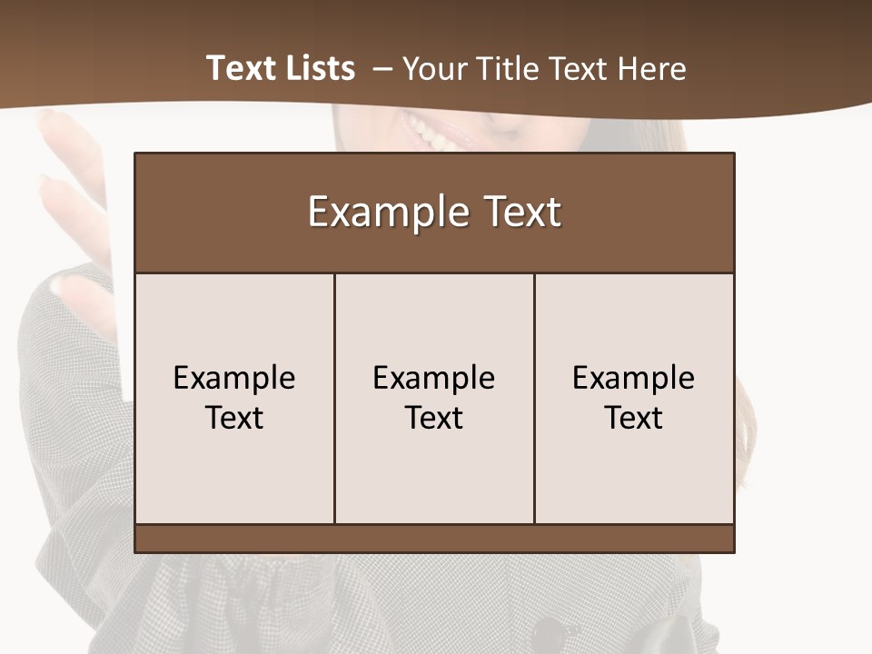Banner Female Girl PowerPoint Template