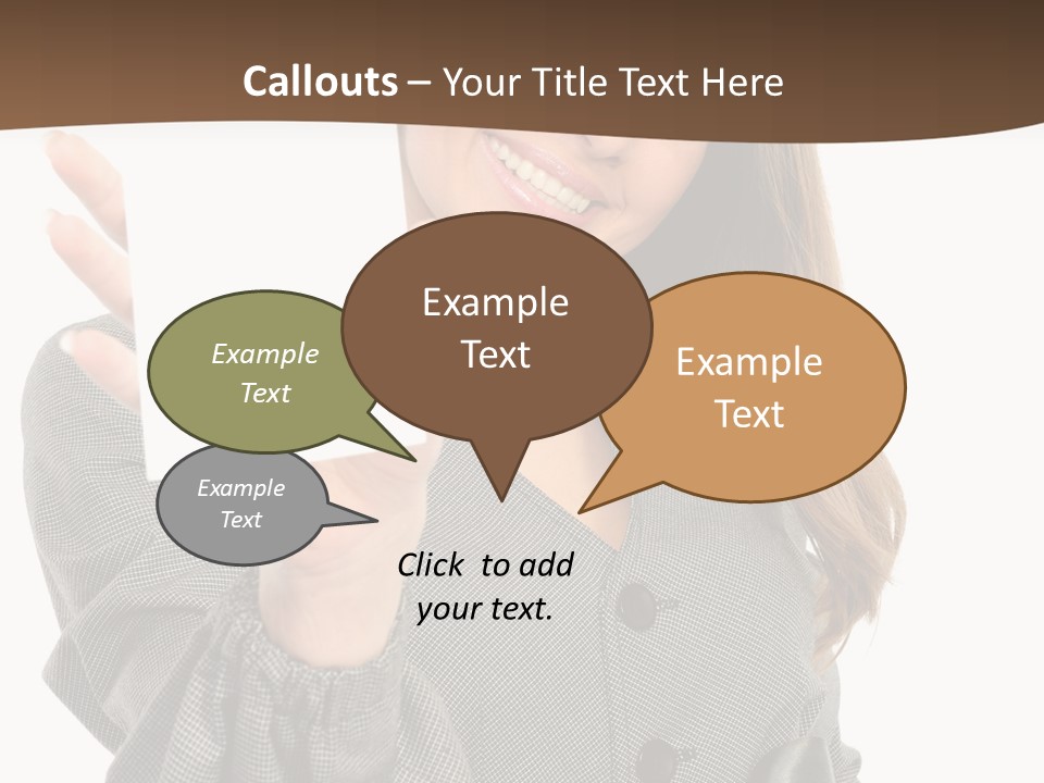 Banner Female Girl PowerPoint Template