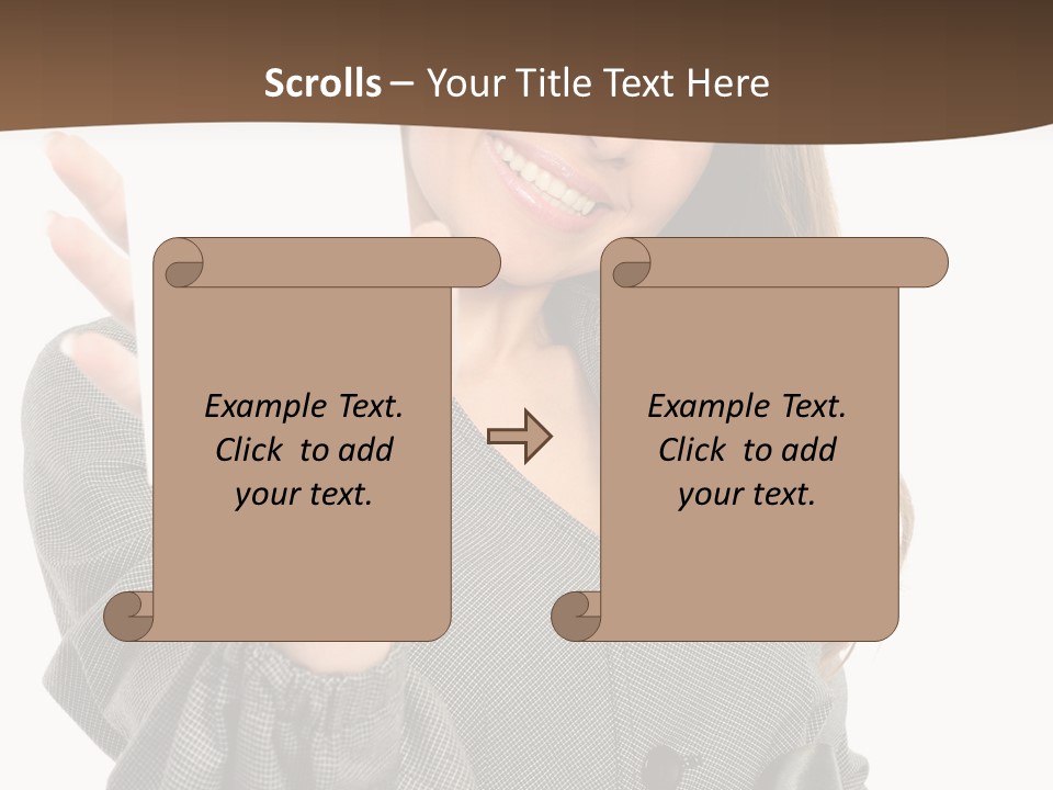 Banner Female Girl PowerPoint Template