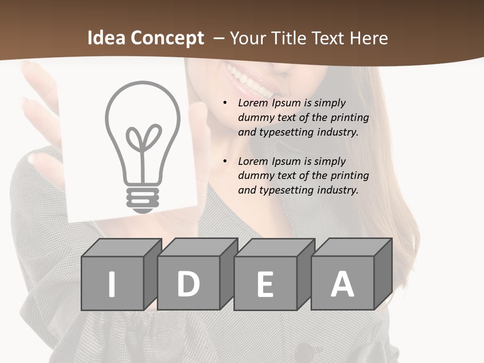 Banner Female Girl PowerPoint Template