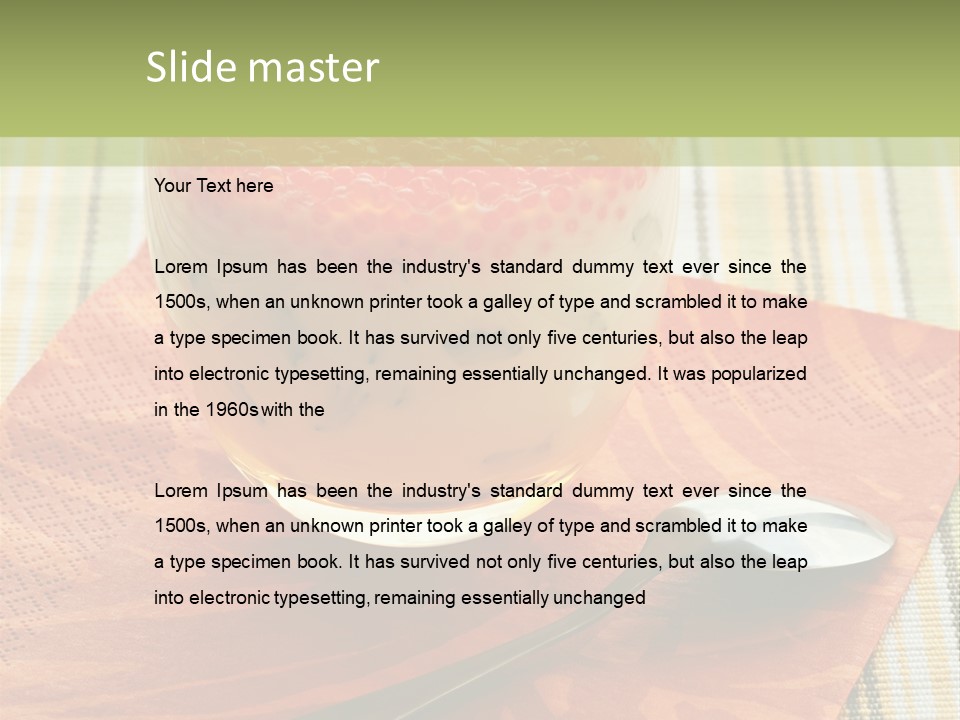 Dieting Tasty Red PowerPoint Template