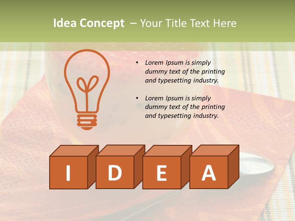 Dieting Tasty Red PowerPoint Template