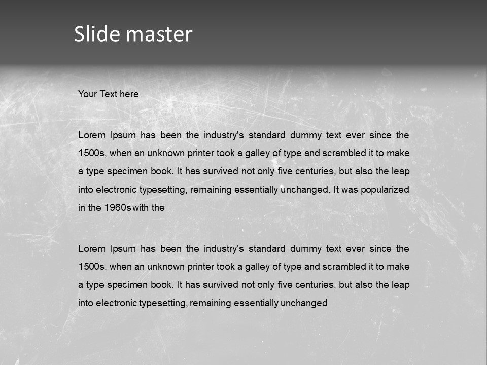 Grunge Metal Texture PowerPoint Template