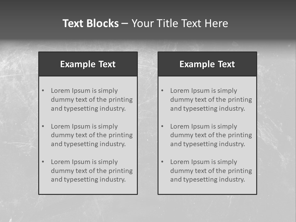 Grunge Metal Texture PowerPoint Template