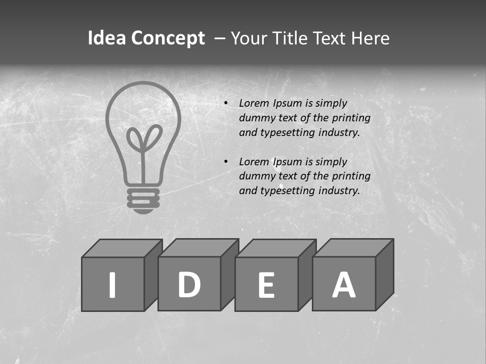 Grunge Metal Texture PowerPoint Template