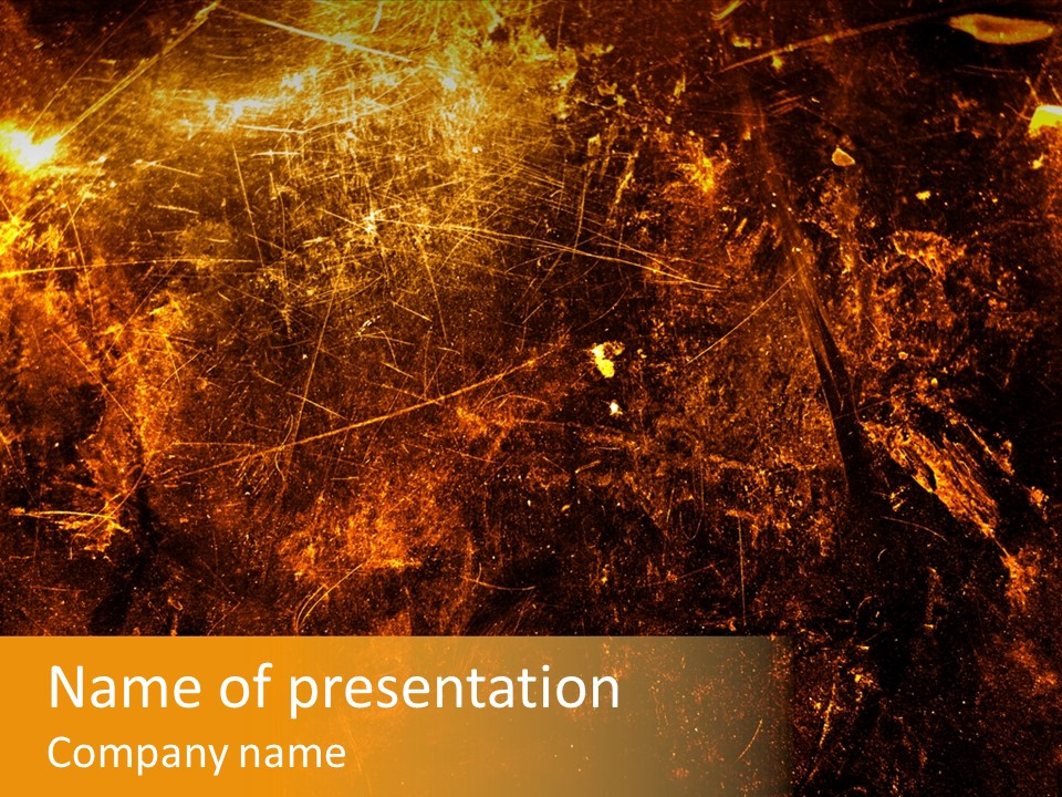 Texture Metal Usé PowerPoint Template