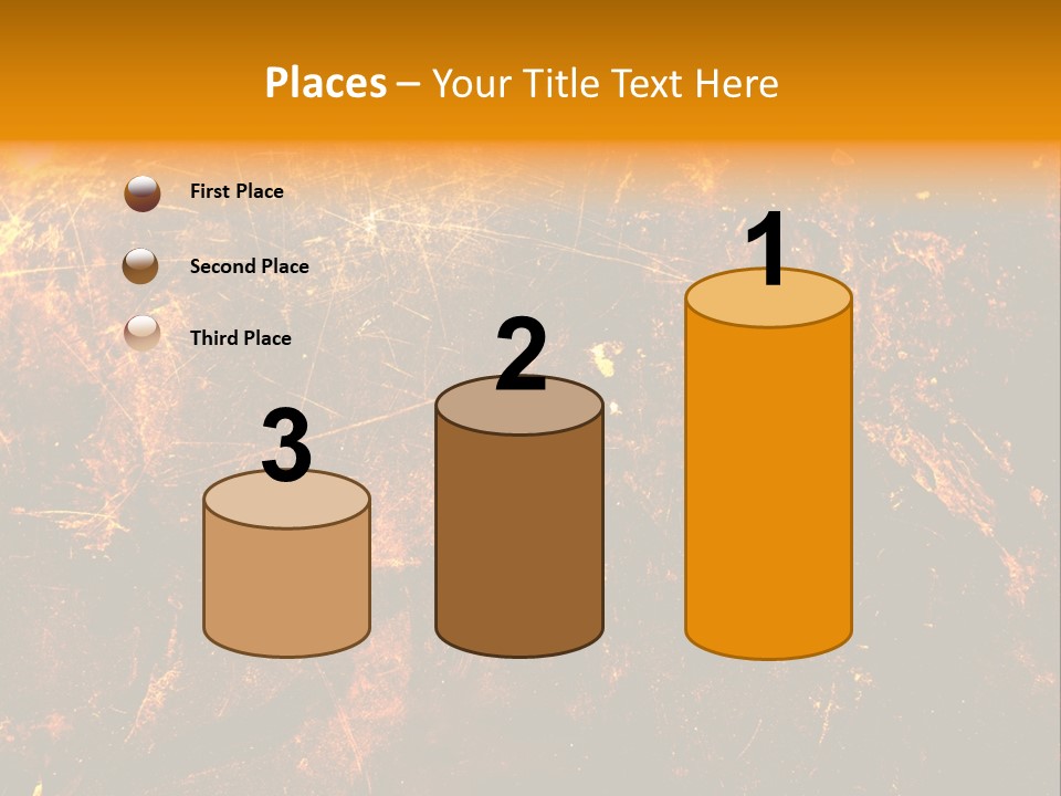 Texture Metal Usé PowerPoint Template