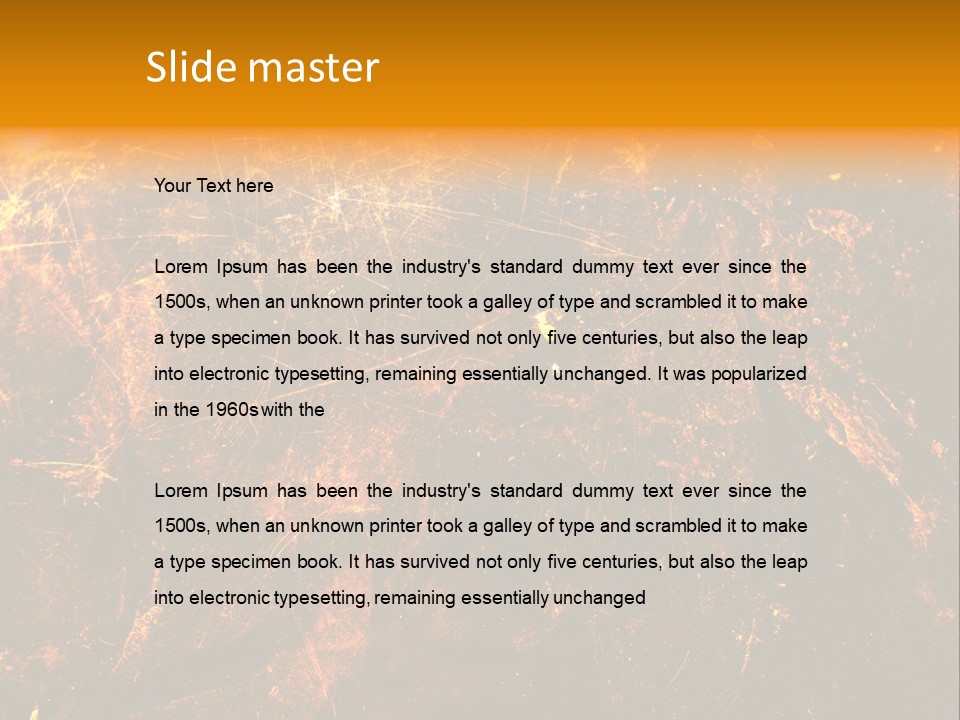 Texture Metal Usé PowerPoint Template