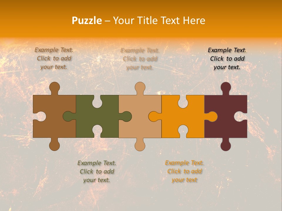 Texture Metal Usé PowerPoint Template