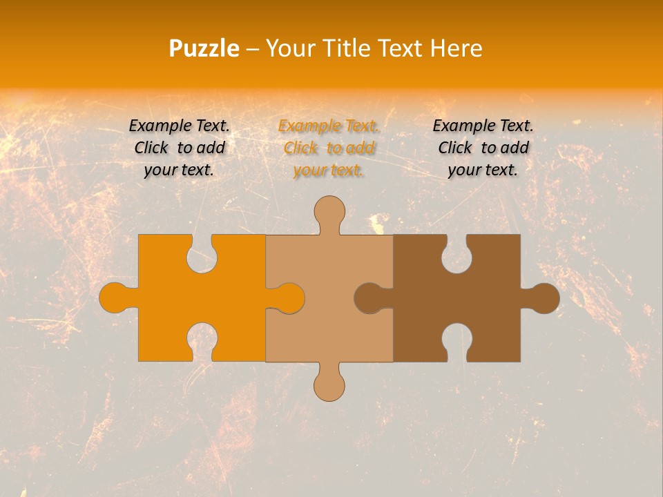 Texture Metal Usé PowerPoint Template