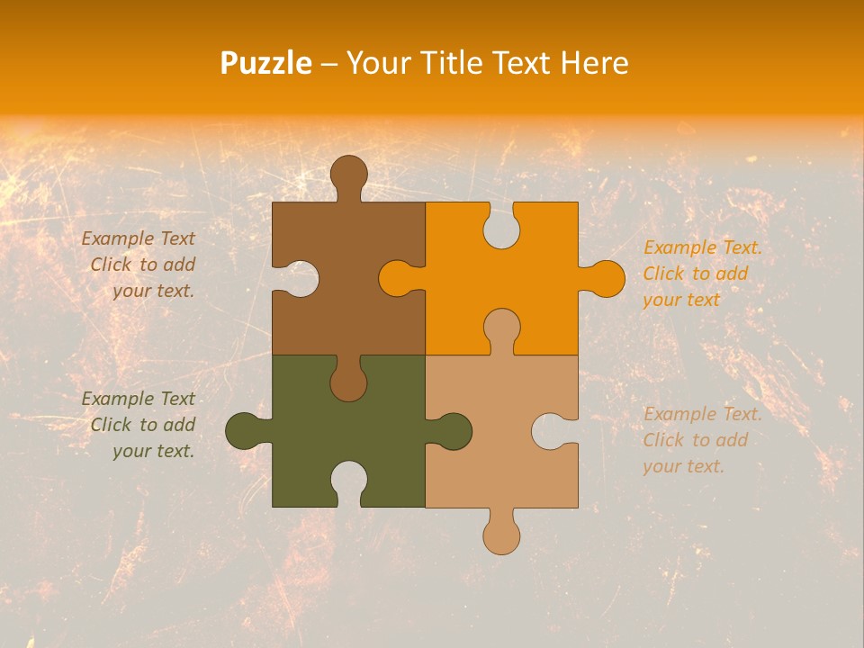 Texture Metal Usé PowerPoint Template