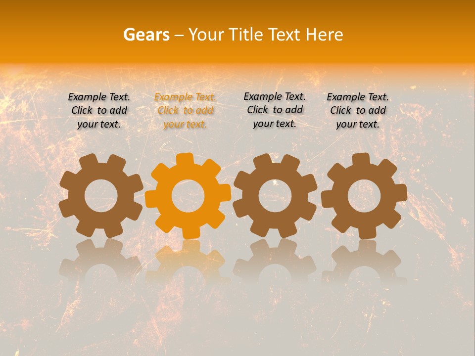 Texture Metal Usé PowerPoint Template