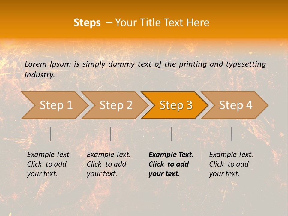 Texture Metal Usé PowerPoint Template