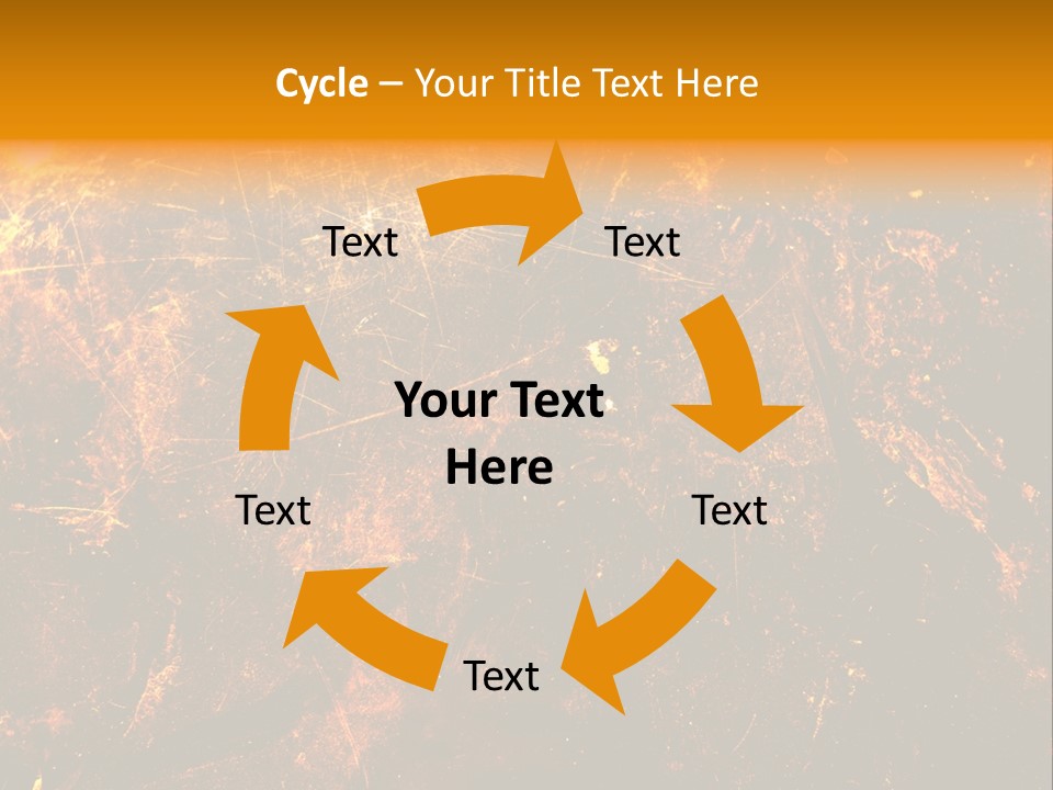 Texture Metal Usé PowerPoint Template