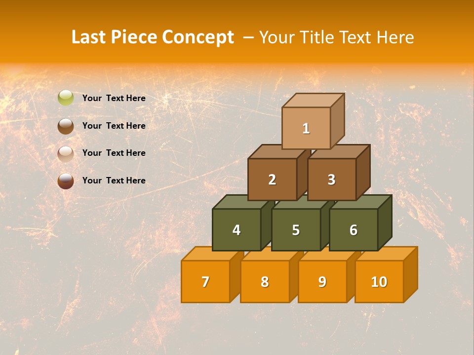 Texture Metal Usé PowerPoint Template