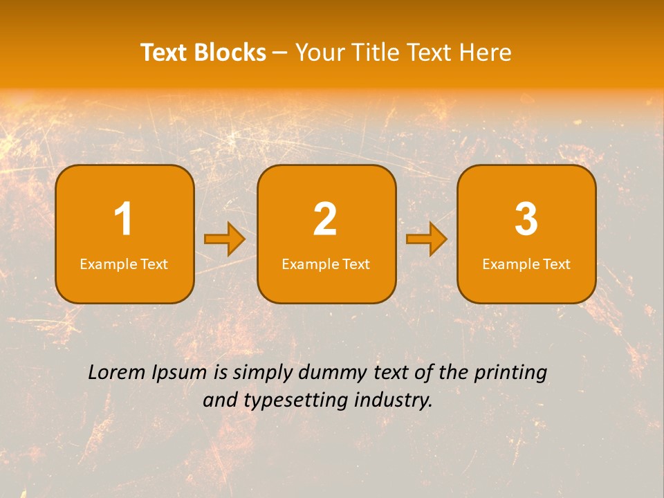 Texture Metal Usé PowerPoint Template