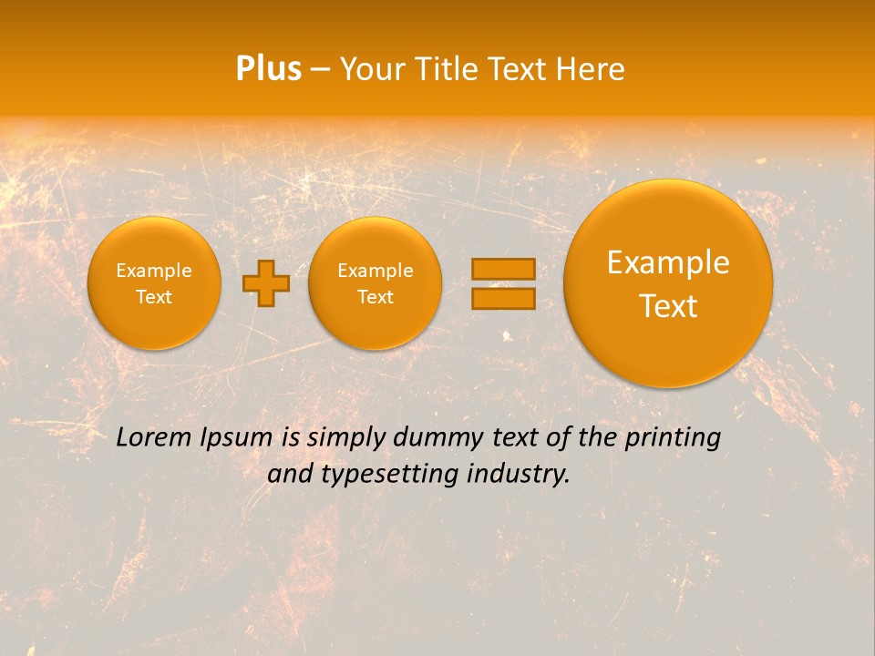 Texture Metal Usé PowerPoint Template