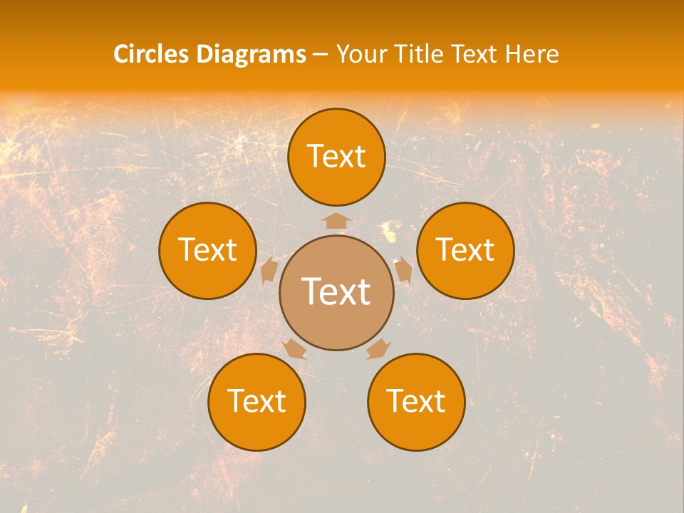 Texture Metal Usé PowerPoint Template