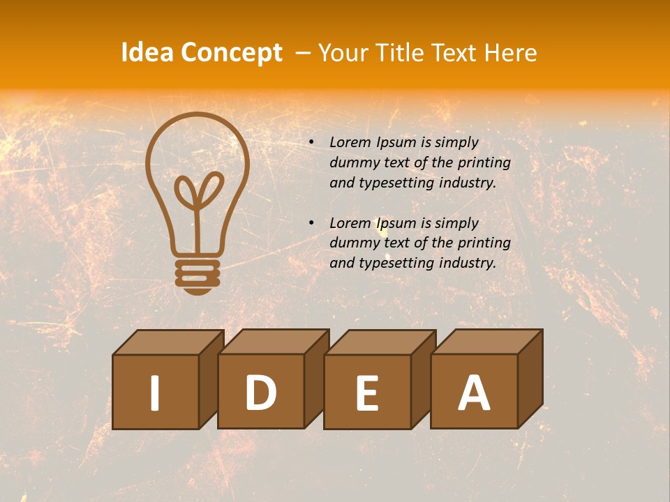 Texture Metal Usé PowerPoint Template