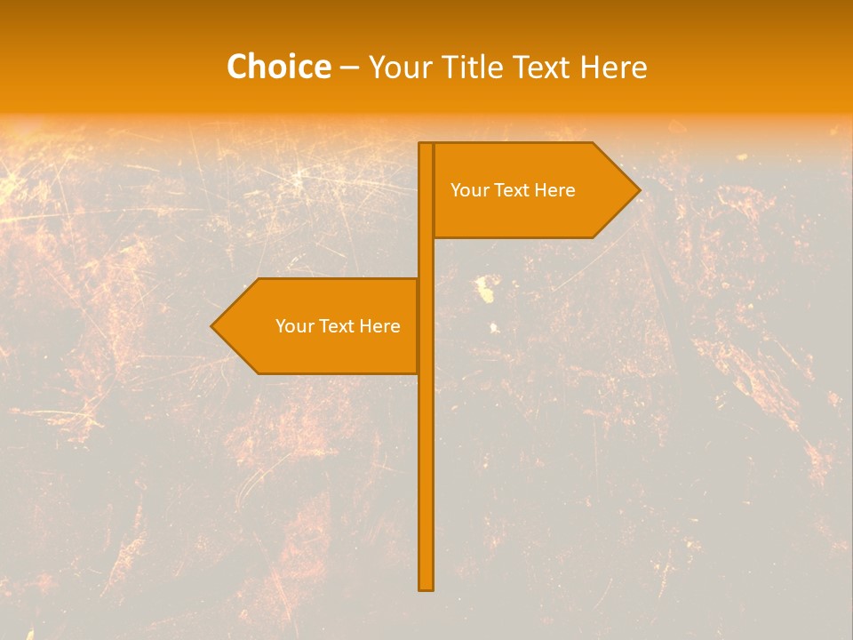 Texture Metal Usé PowerPoint Template